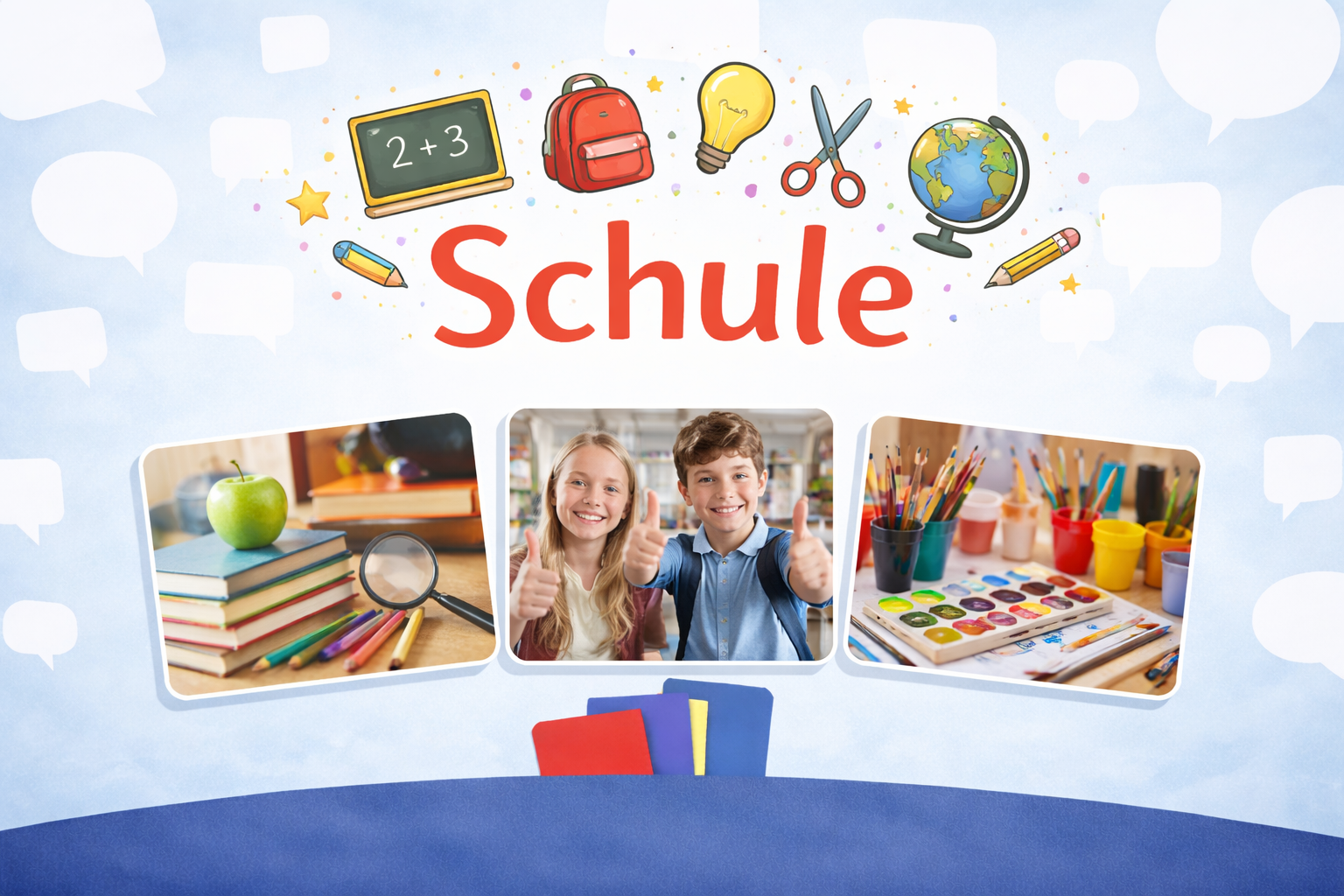 Schule – Englischkurs bei Sprachregen