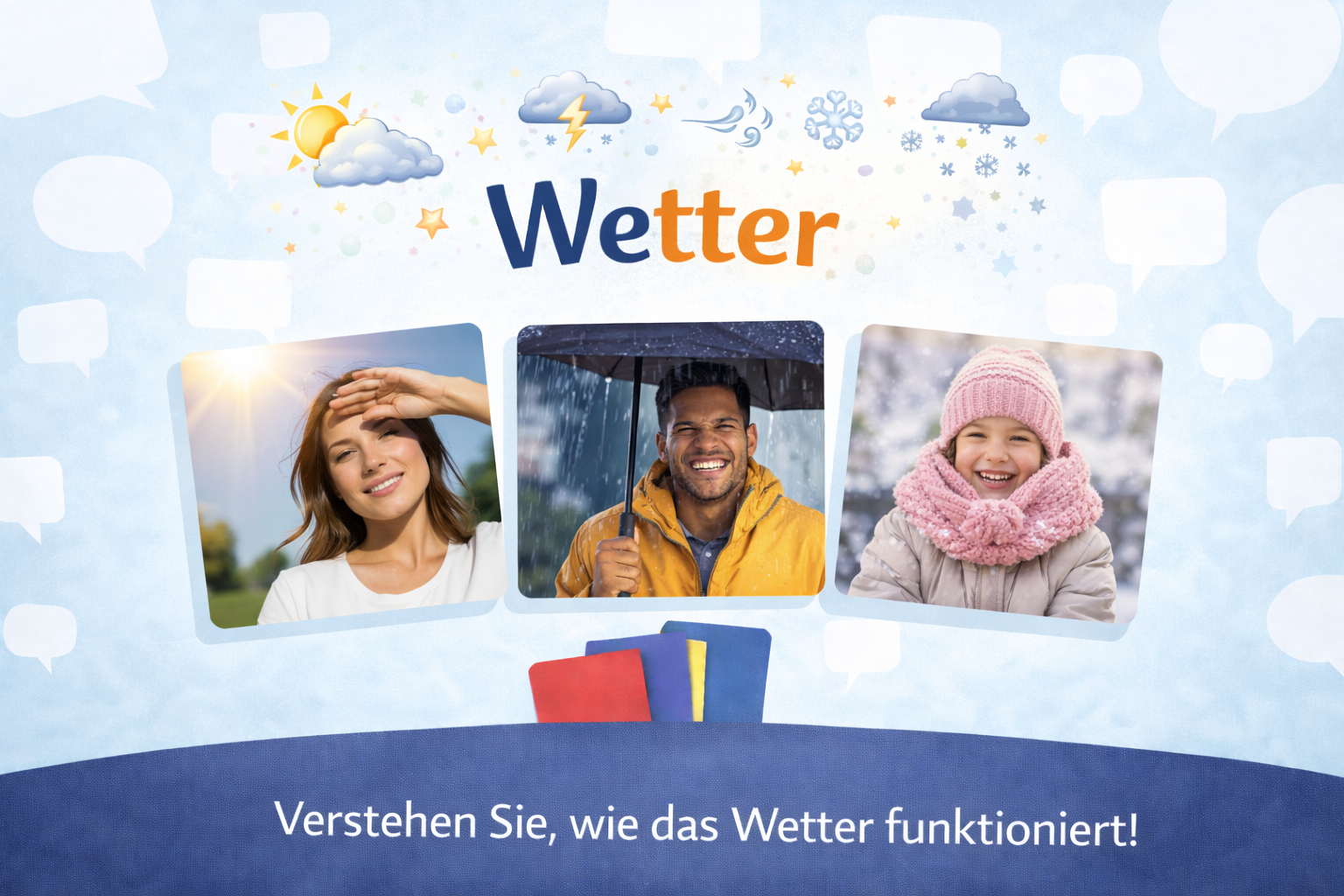 Wetter – Englischkurs bei Sprachregen