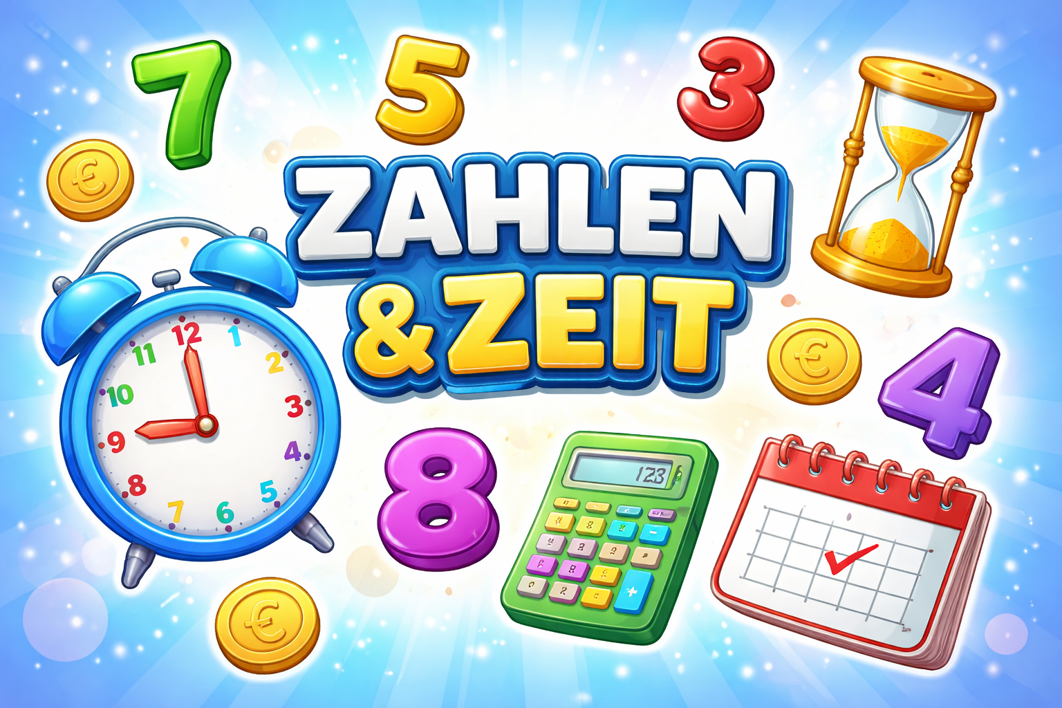 Zahlen & Zeit – Englischkurs bei Sprachregen