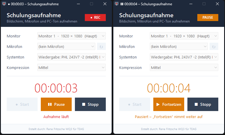 Schulungsaufnahme – Bildschirmaufnahme mit Ton kostenlos für Windows – Vorschau 3