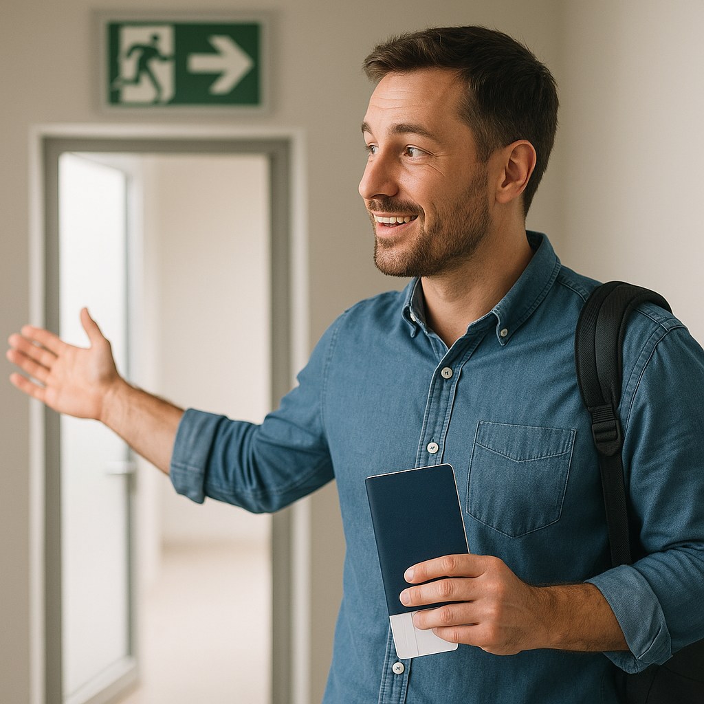 Ausgang – exit Bild