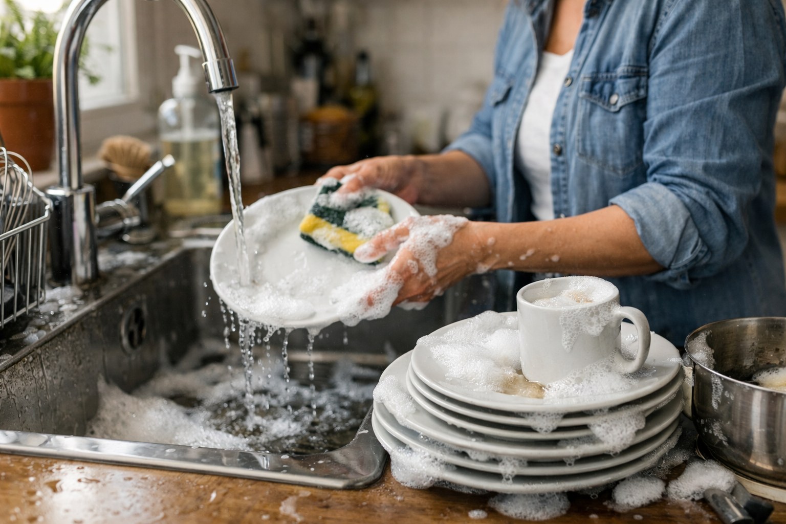 Abwasch – washing up Bild
