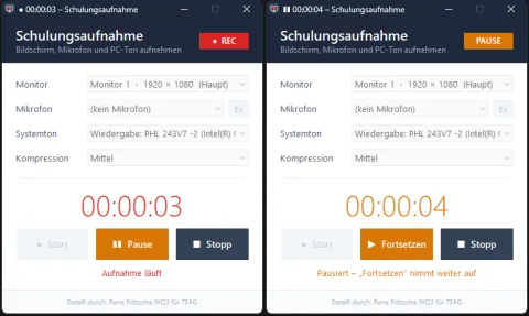Schulungsaufnahme – Bildschirmaufnahme mit Ton kostenlos für Windows – Vorschau 3
