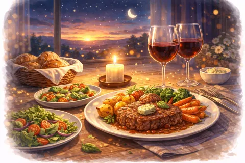 Abend – evening Bild